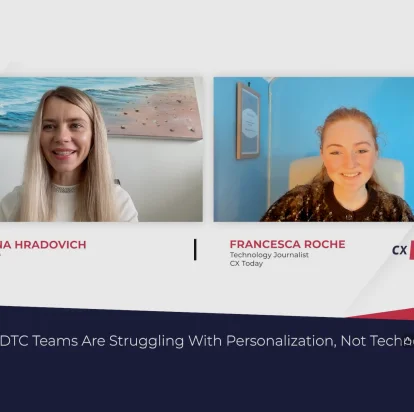 Maryna Hradovich in a CX Today video interview with journalist Francesca Roche