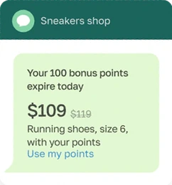 WhatsApp: your 100 bonus points expire today, $109