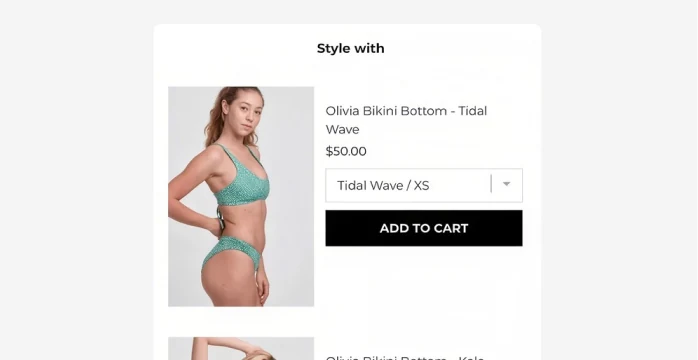 JOLYN Style with product recommendations block