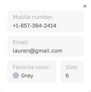 Pop-up lead<br>form & quiz