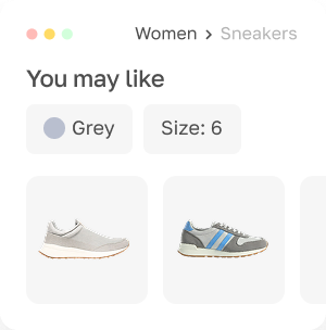 Product<br/>recommendations