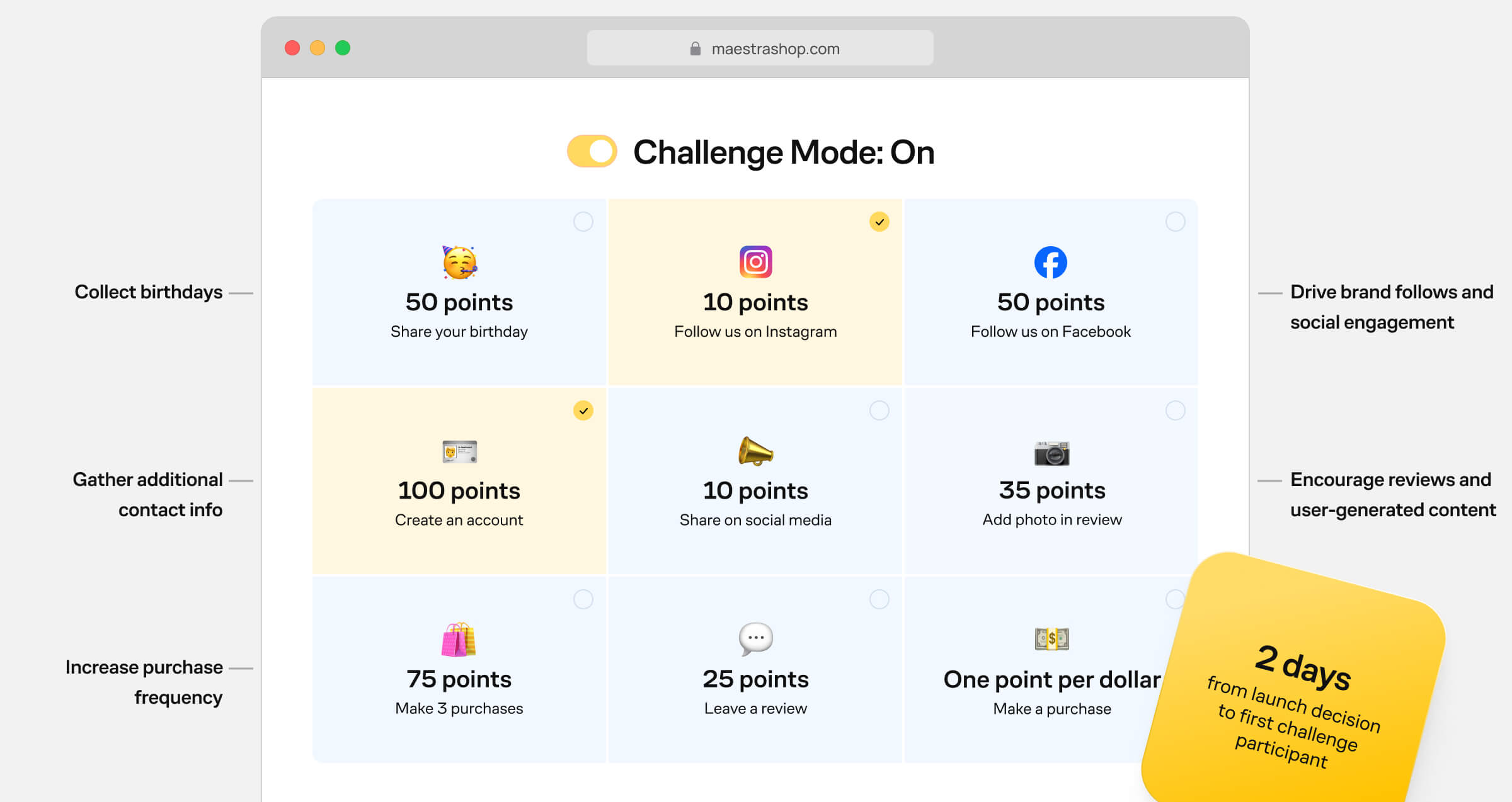 Set clear earning rules