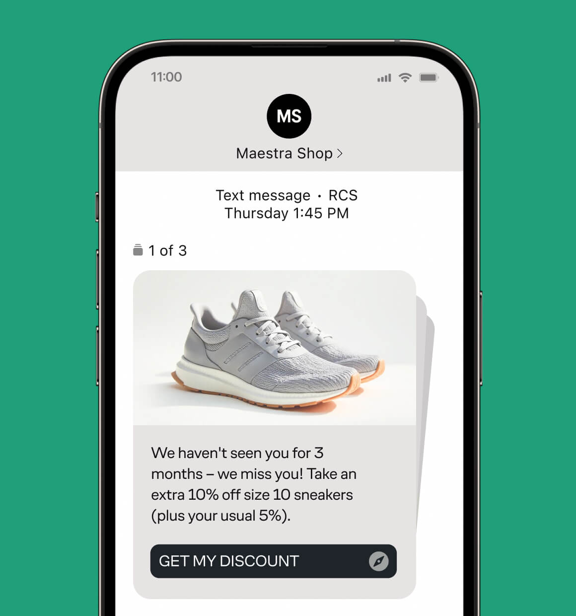 Win-back SMS for churned customers