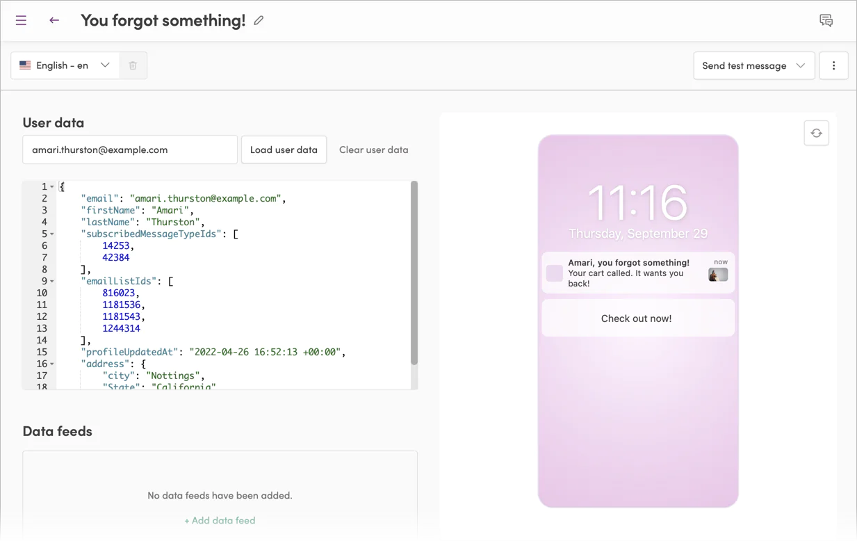Image Iterable: сreating push notification template