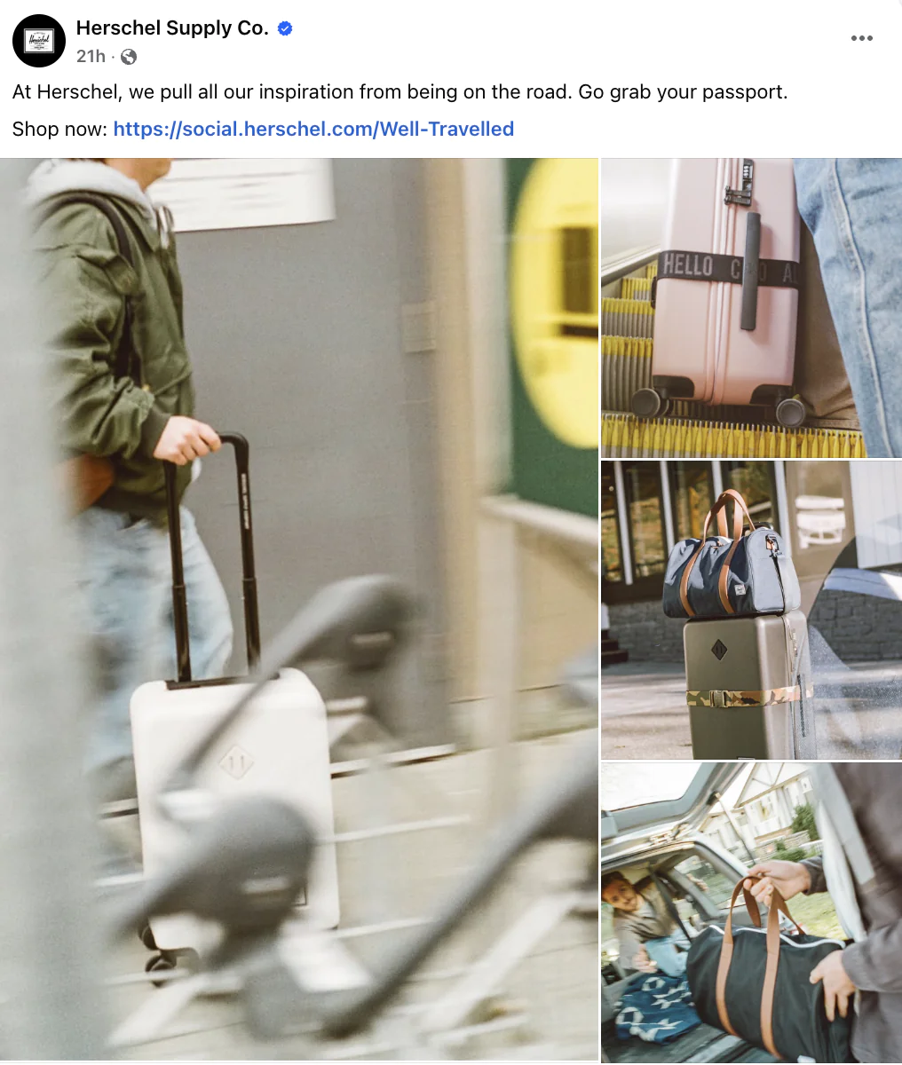 Image Herschel's travel-inspired campaigns