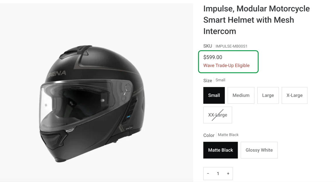 Image Promotional overlay advertises trade-up discounts for old intercoms