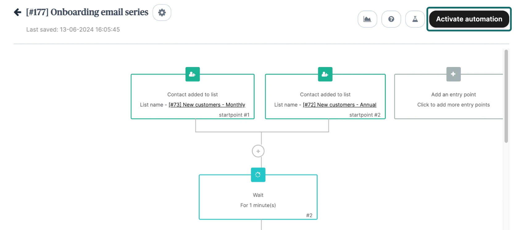Brevo’s automation builder
