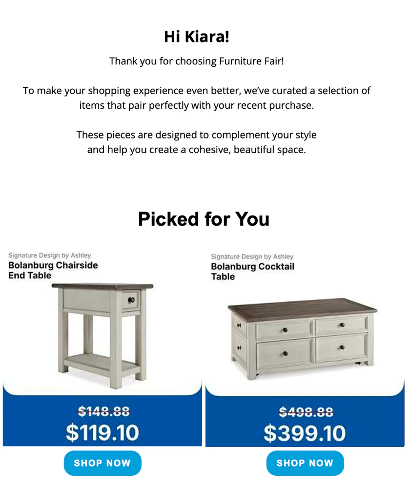...post-purchase flow with related products