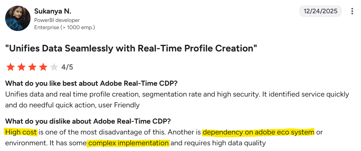 What users are saying about Adobe on G2