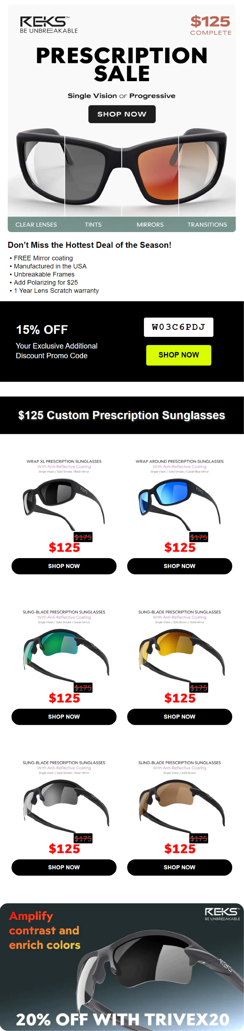 Maestra bulk campaigns. Each email automatically adapts with personalized banners, product recommendations, and unique promo codes based on individual customer data