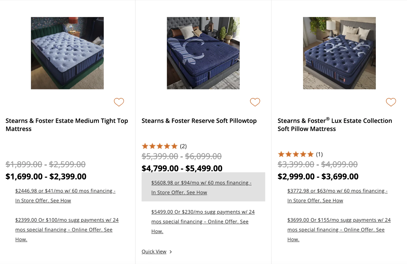 Ashley Furniture highlights "In Store Offer" messaging on catalog pages to drive showroom visits