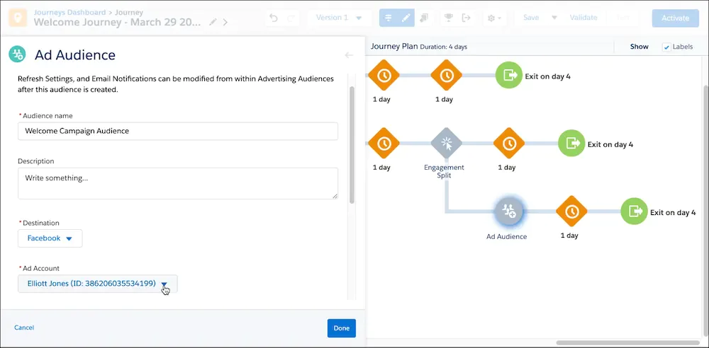 Image Adding ads into a welcome flow in SFMC