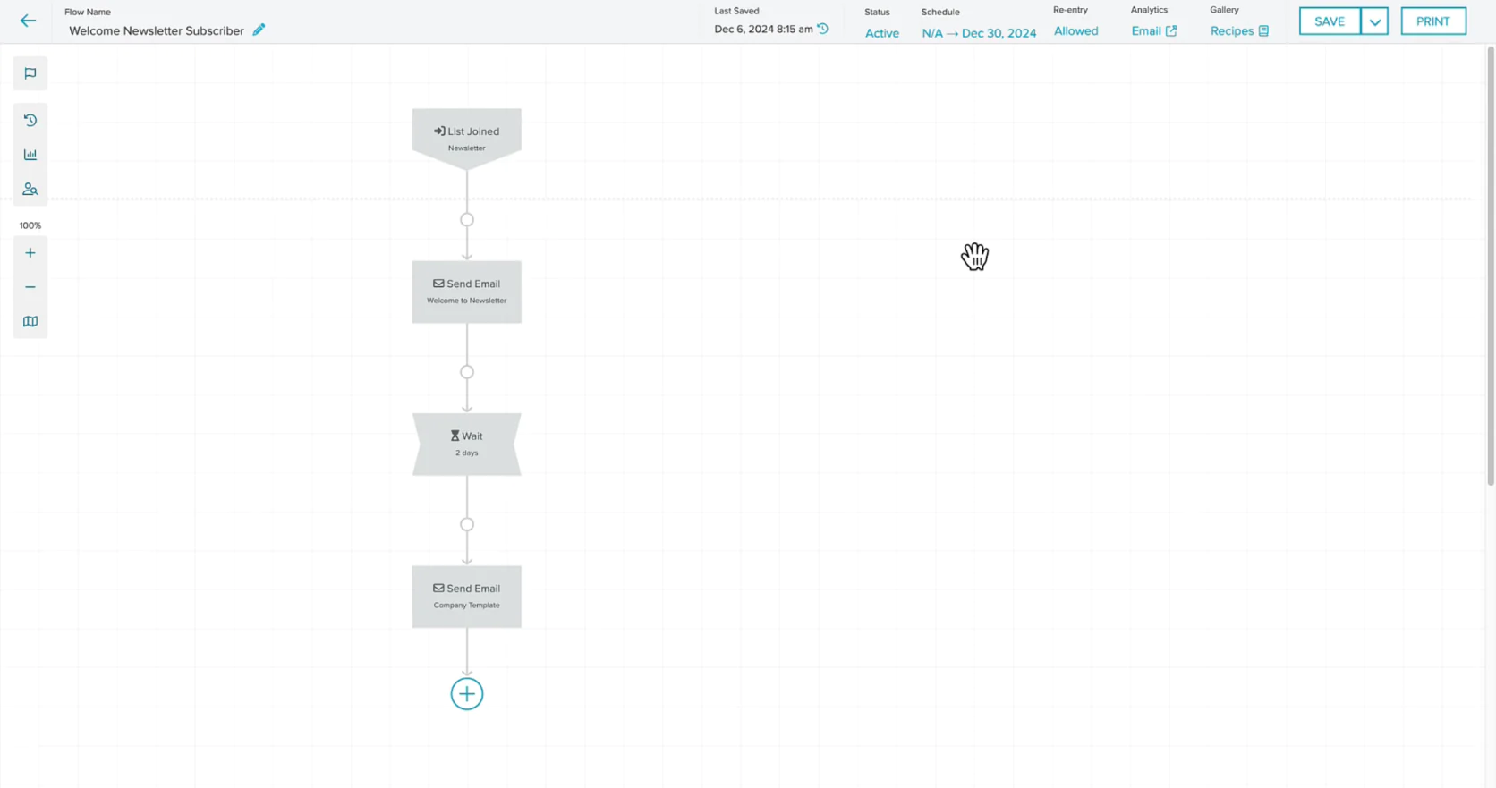 Sailthru’s flow builder