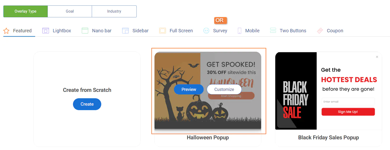 Creating popups in Picreel