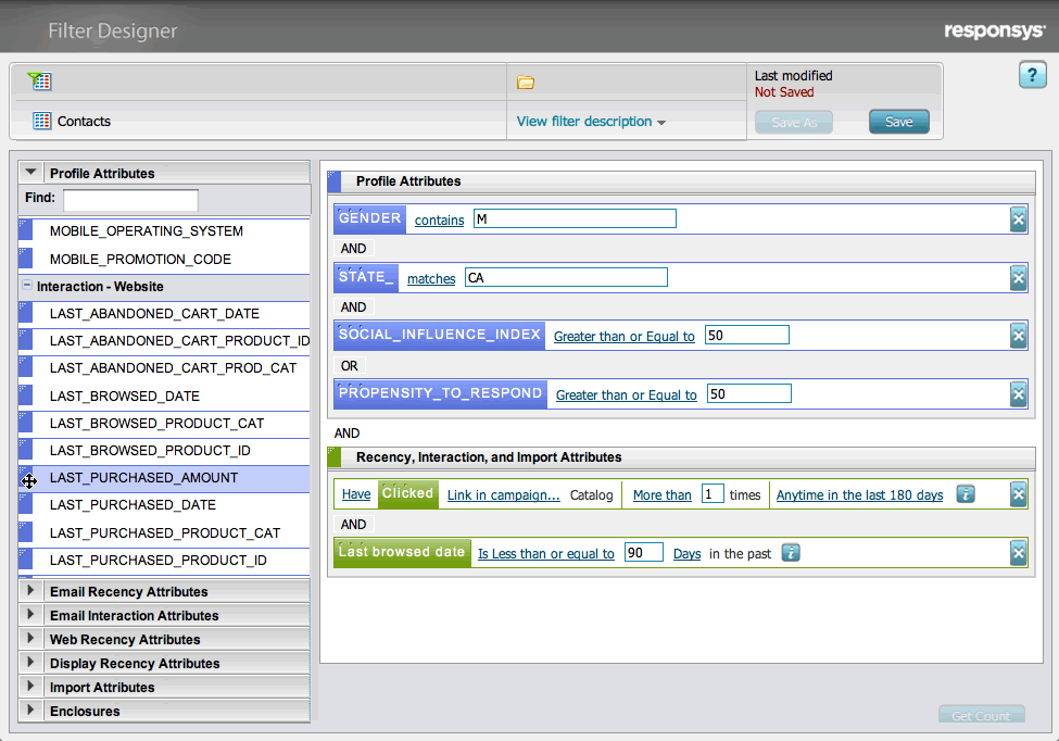 Image Segment creation in Oracle Responsys