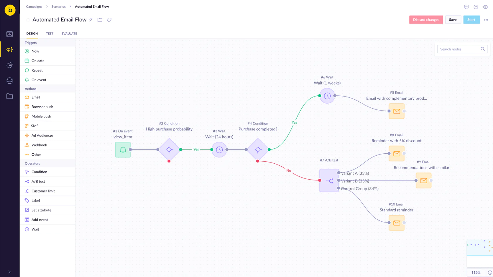 Image Bloomreach’s flow builder