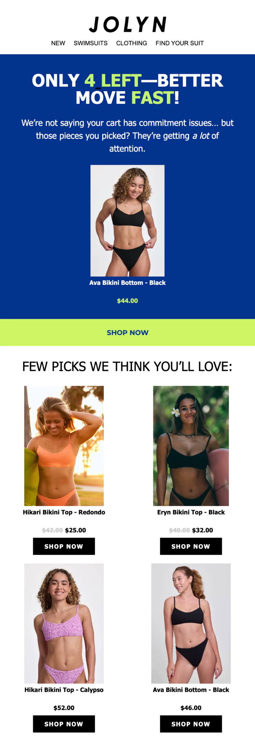 Image Low Stock Notifications alert customers when inventory is running low on products they’ve added to their cart