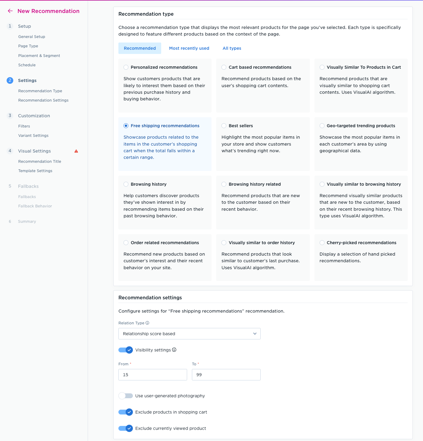 Nosto’s recommendation engines