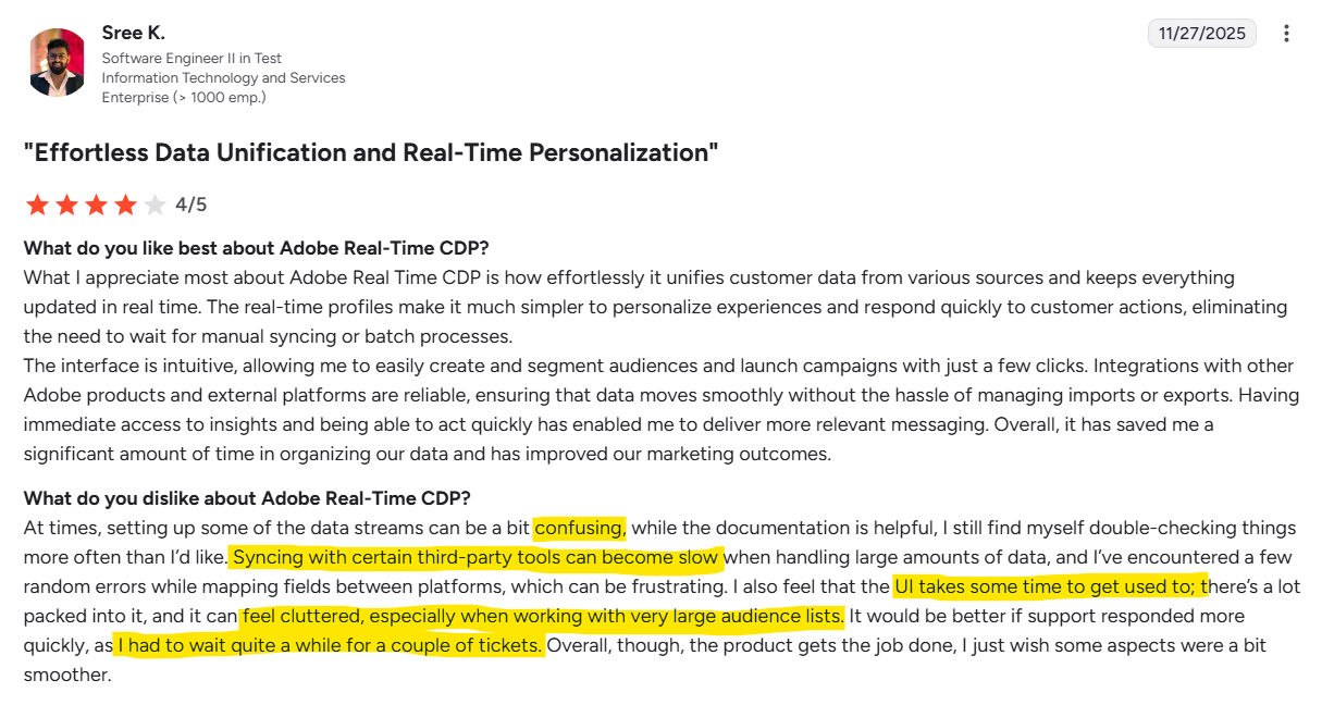 What users are saying about Adobe on G2