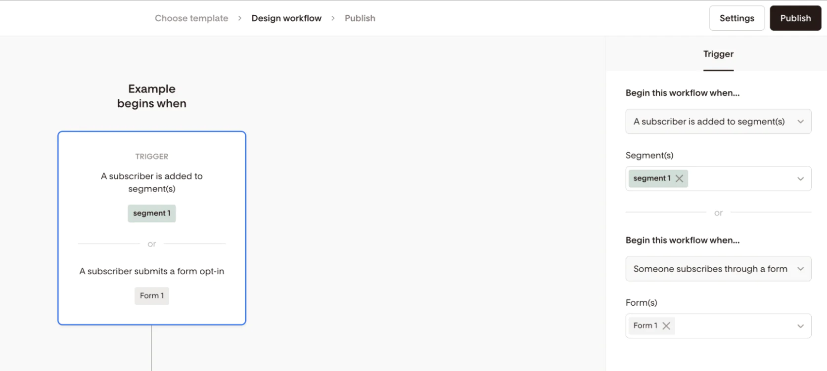 Image Flodesk’s flow builder