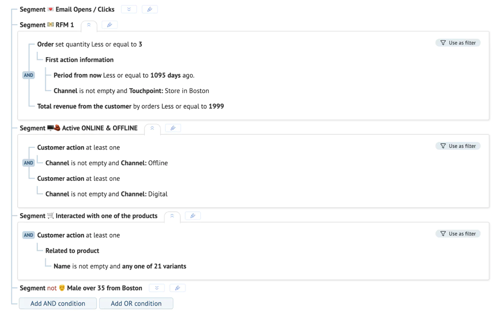 Building a segment in Maestra