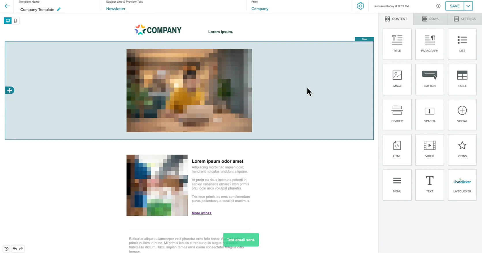 Sailthru’s email builder