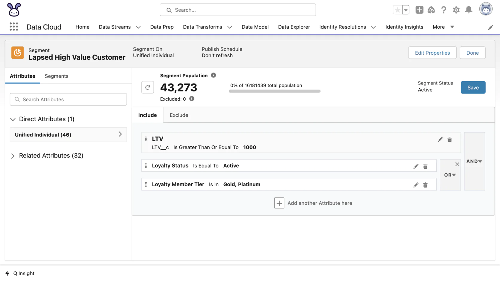 Image Building segments in Salesforce Data Cloud