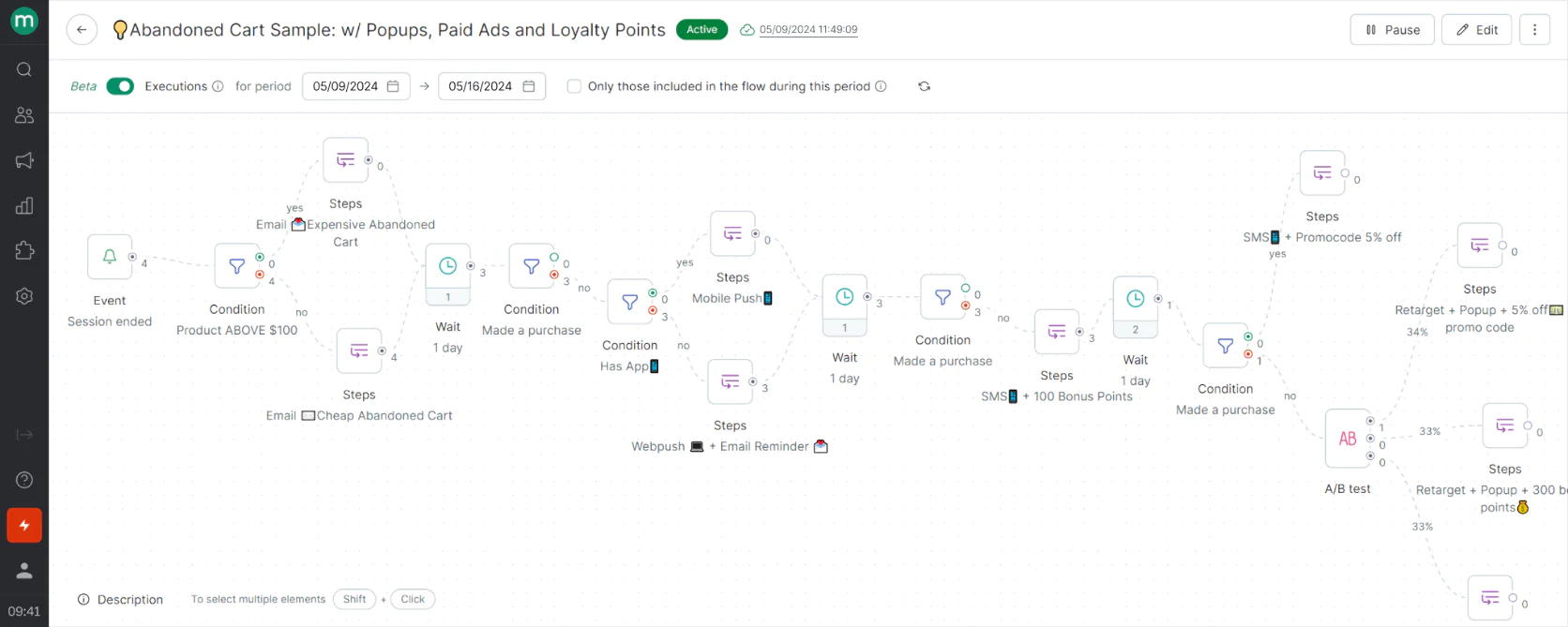 Maestra’s omnichannel flow builder